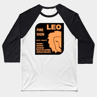 Zodiac Leo Baseball T-Shirt